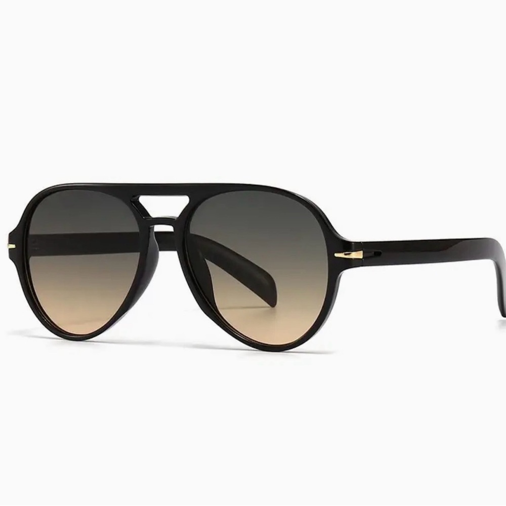 Aviation Acetate Black Sunglasses